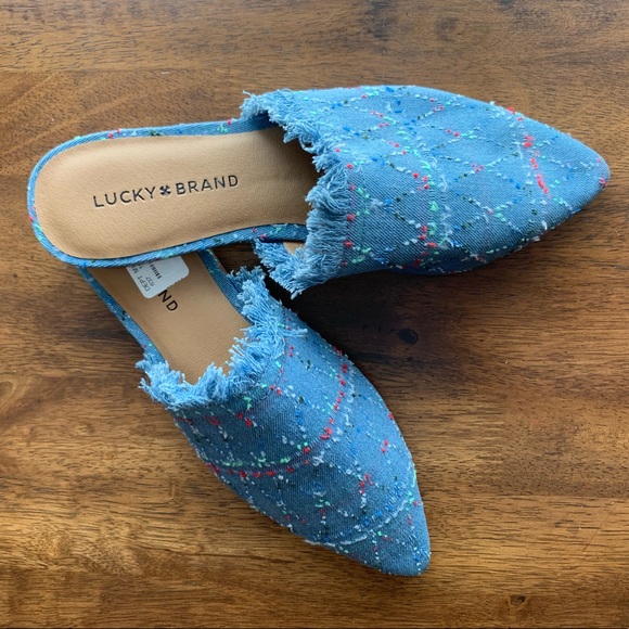 LUCKY BRAND Denim Flats NEW Sz 7.5 - Picture 8 of 8